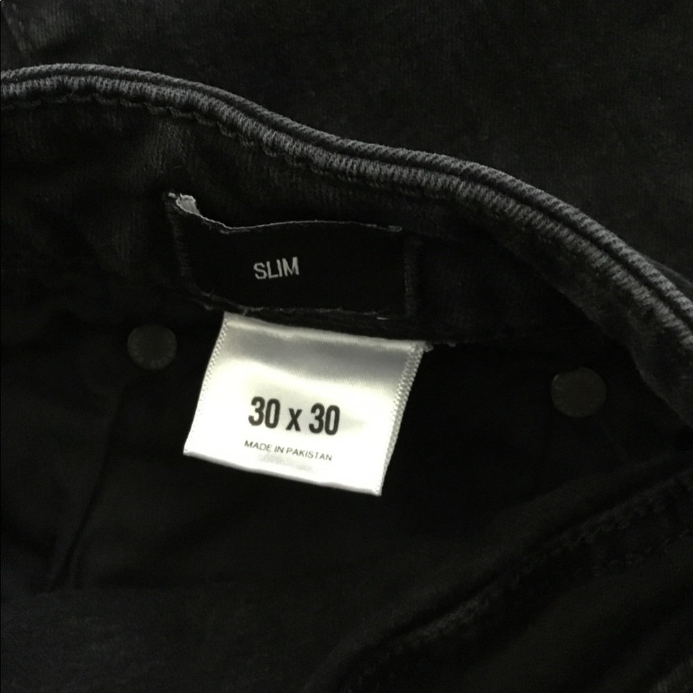 Express Slim Black Jeans sz 30x30 - Picture 4 of 5